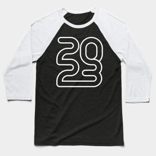 2023 white outline Baseball T-Shirt